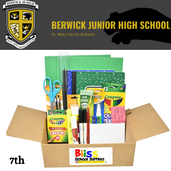 Berwick Junior High School - Seventh Grade | Supply Kits