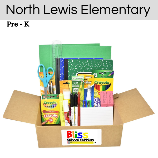 North Lewis Elementary - Pre K School Supply Kit