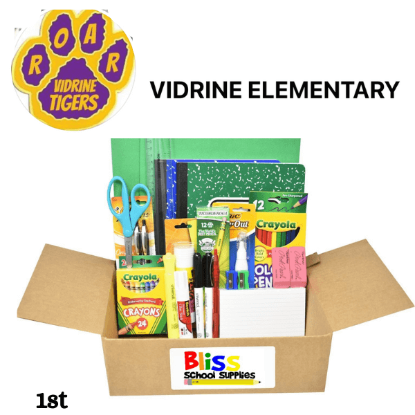 Vidrine Elementary - First Grade Supply Kits | Bliss EDU