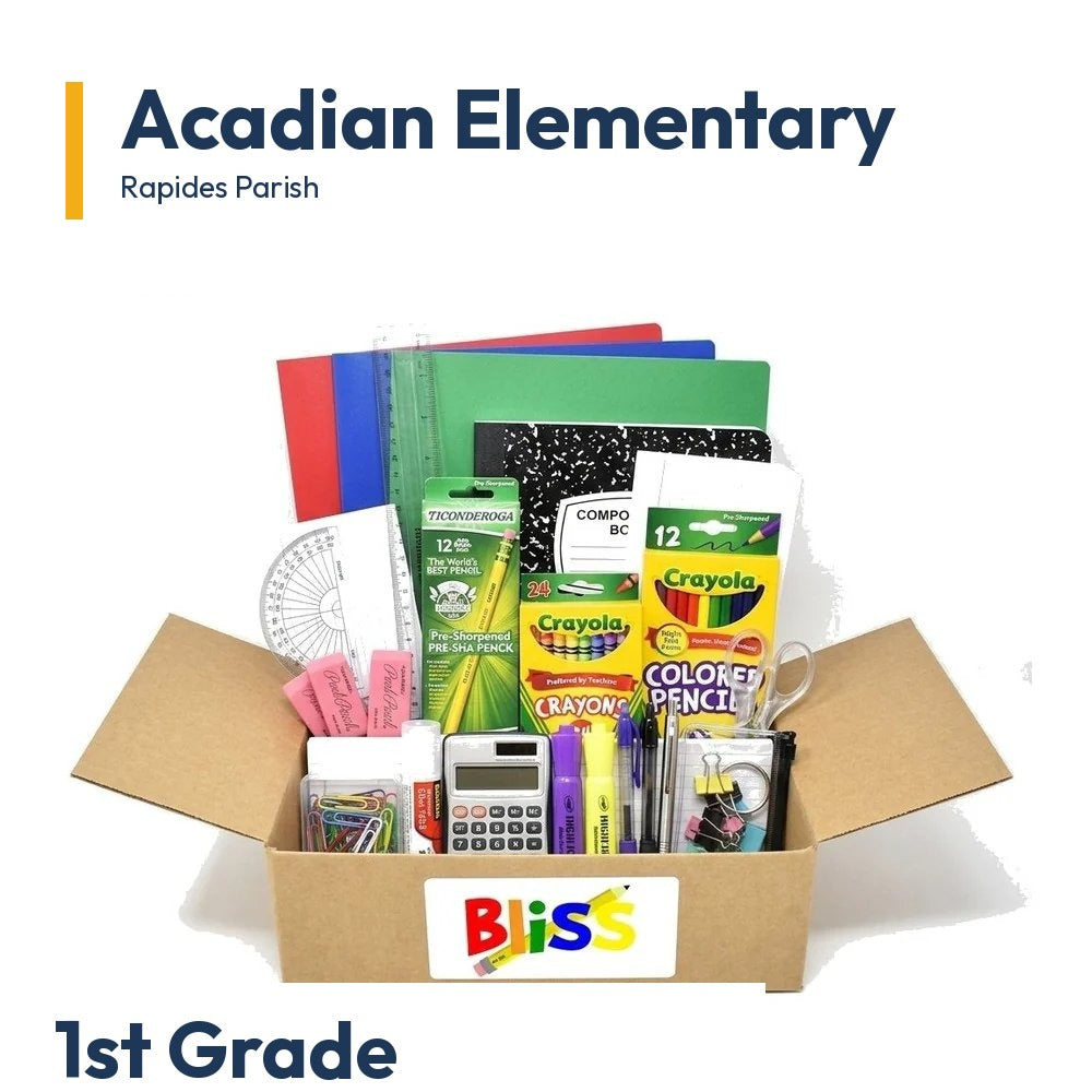 Acadian Elementary 1st Grade School Supply Kit