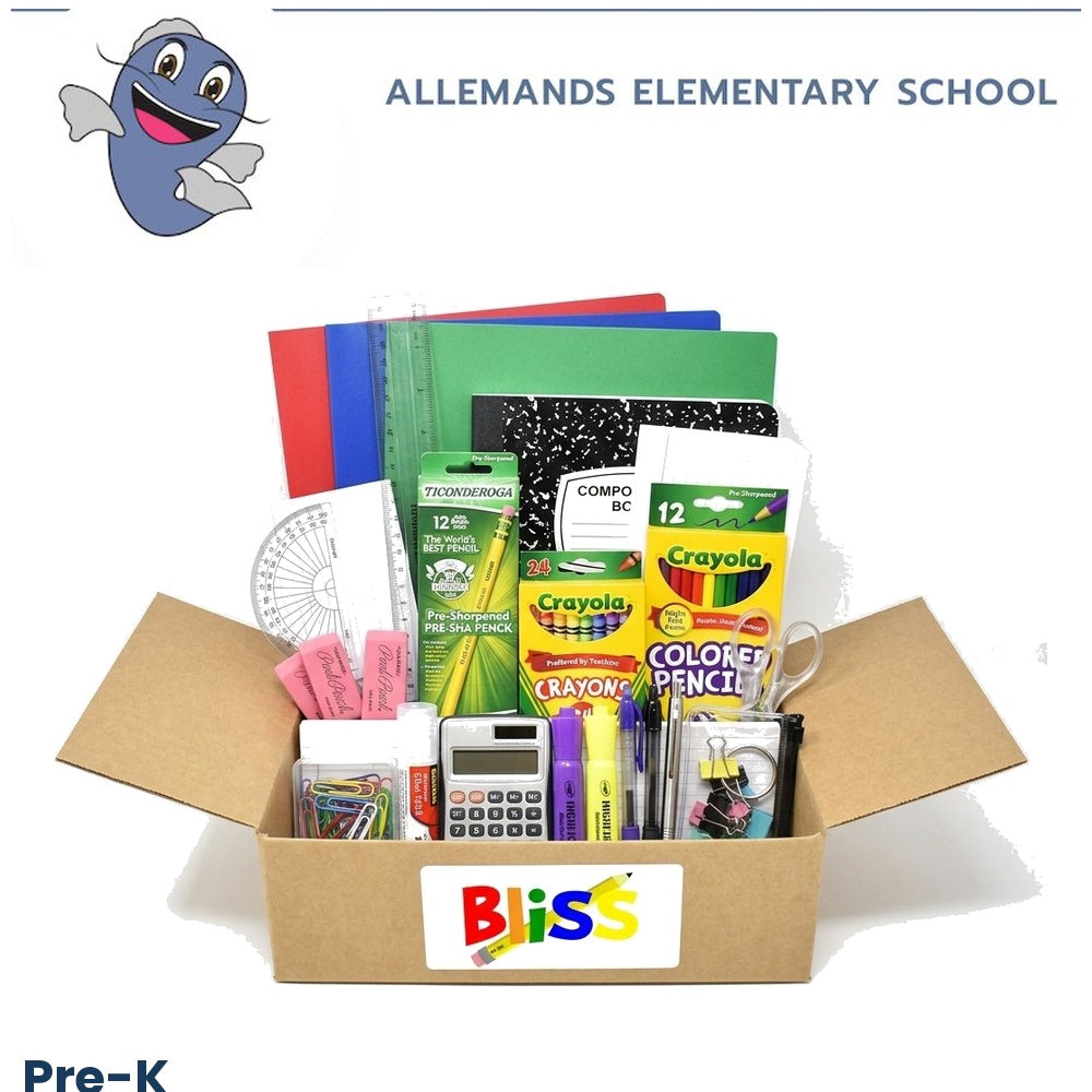 Allemands Elementary School Pre-K School Supply Kit