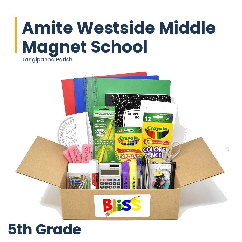 Amite Westside Middle Magnet School 5th Grade School Supply Kit