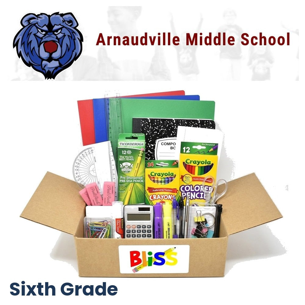 Arnaudville Middle School 6th Grade School Supply Kit