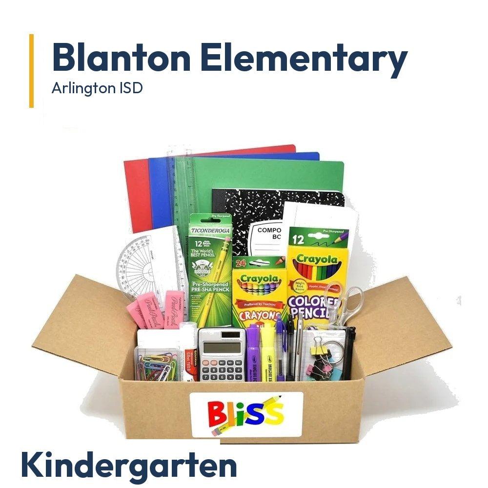 Blanton Elementary Kindergarten School Supply Kit