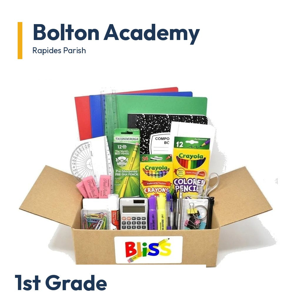 Bolton Academy 1st Grade School Supply Kit