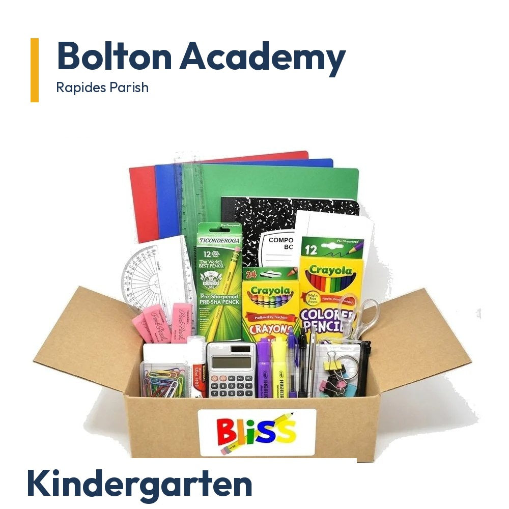 Bolton Academy Kindergarten School Supply Kit