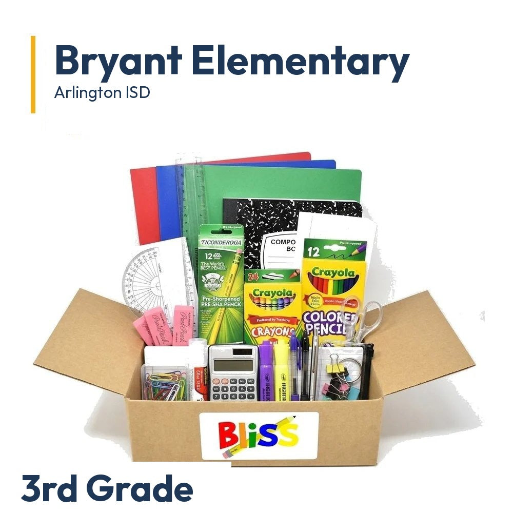 Bryant Elementary 3rd Grade School Supply Kit