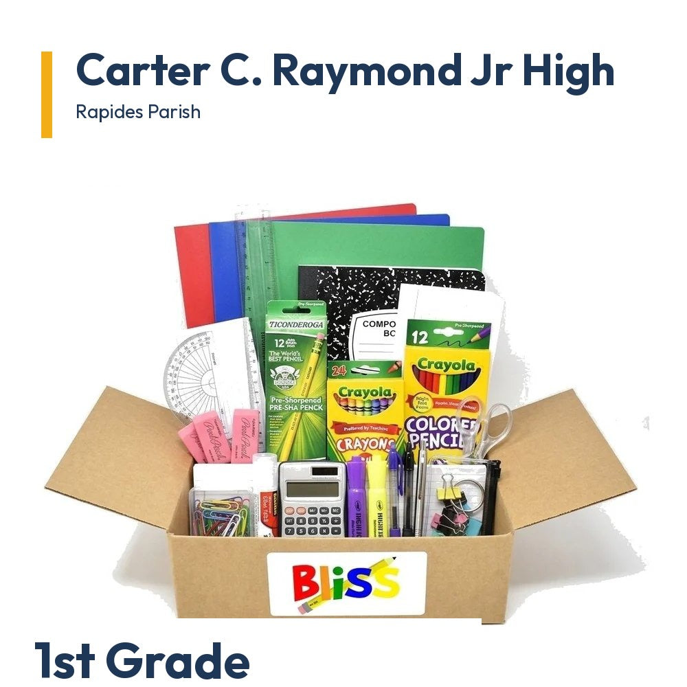 Carter C. Raymond Jr High 1st Grade School Supply Kit
