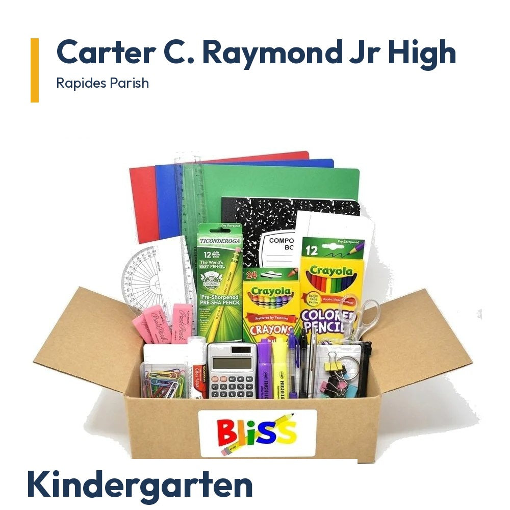 Carter C. Raymond Jr High Kindergarten School Supply Kit