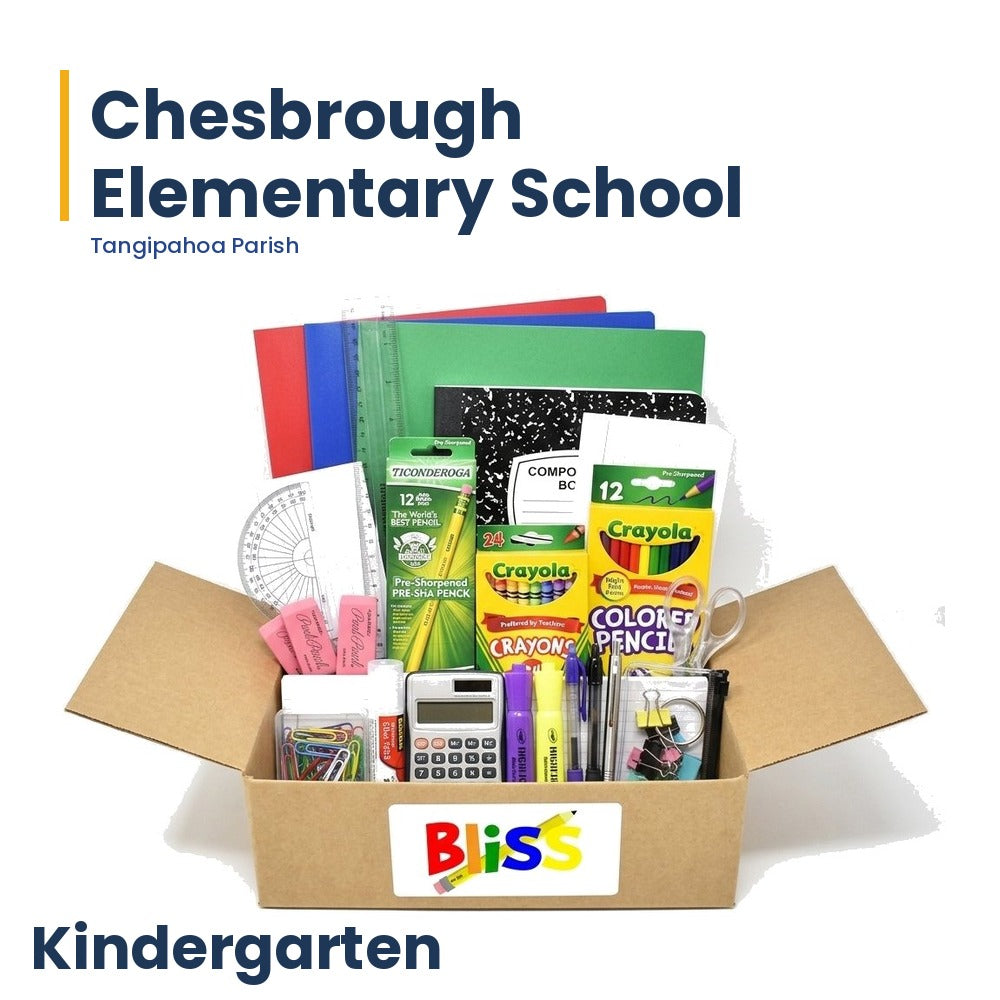 Chesbrough Elementary School Kindergarten School Supply Kit
