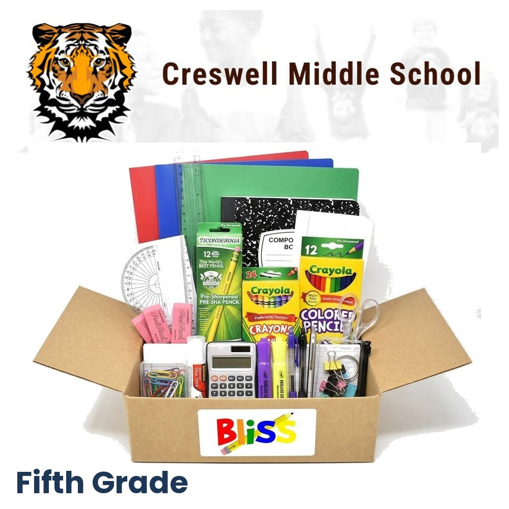 Creswell Middle School 5th Grade School Supply Kit