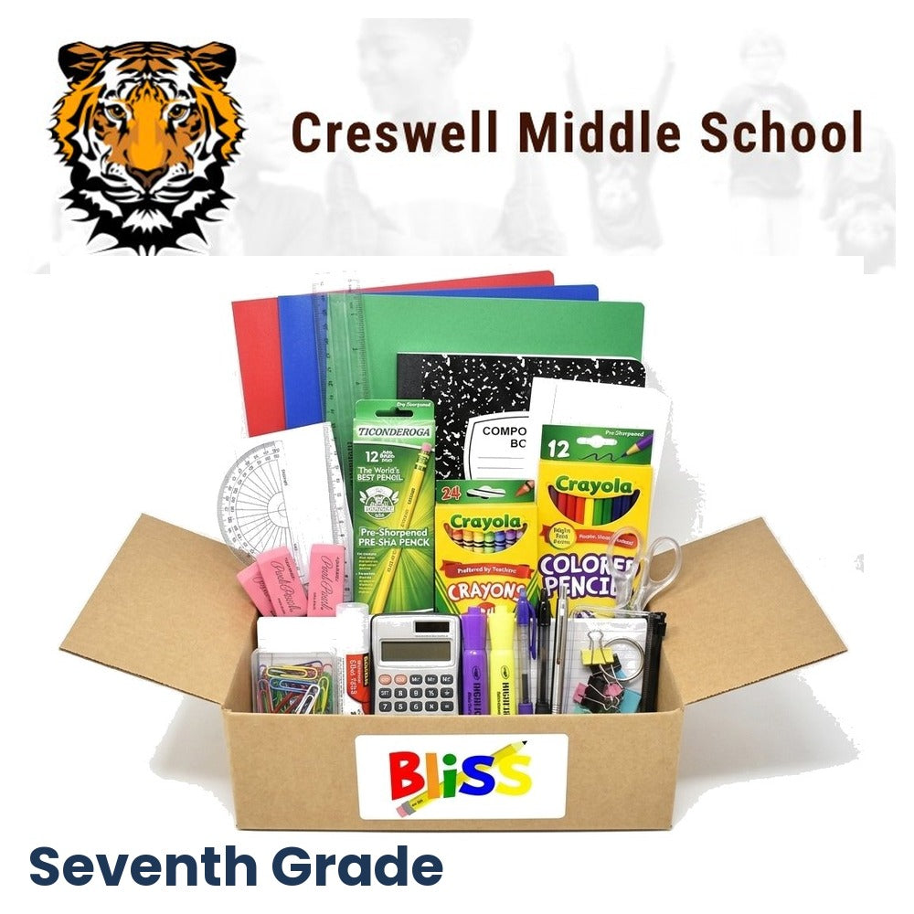Creswell Middle School 7th Grade School Supply Kit