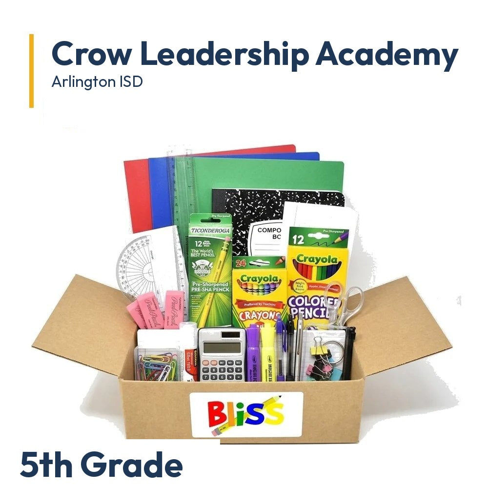 Crow Leadership Academy 5th Grade School Supply Kit