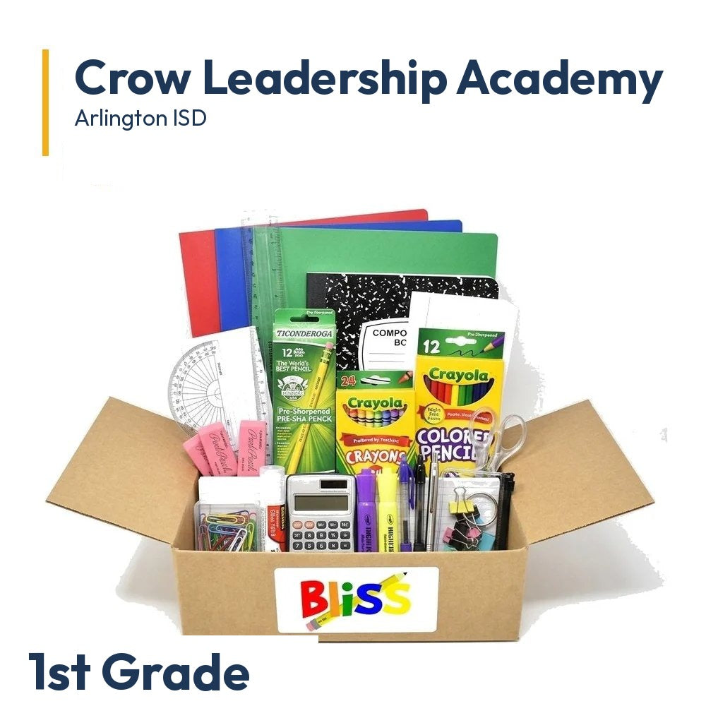 Crow Leadership Academy 1st Grade School Supply Kit