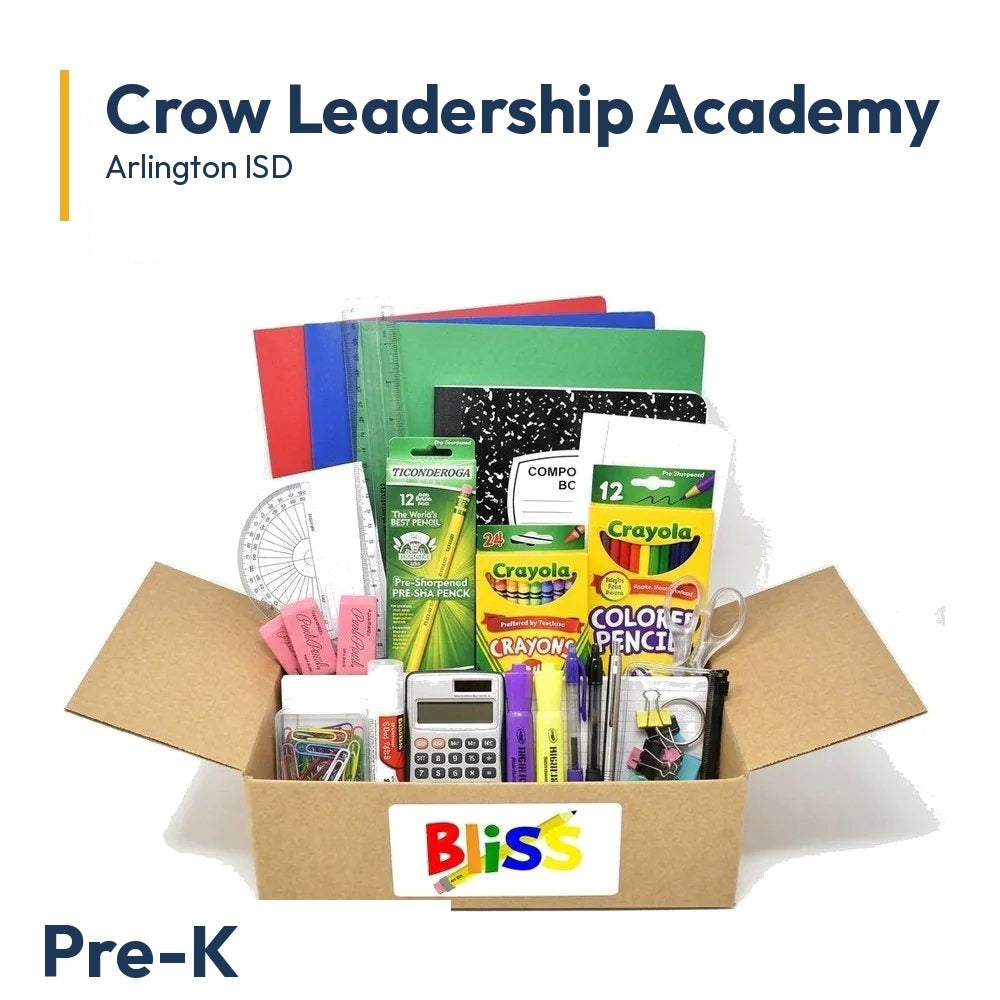 Crow Leadership Academy Pre-K School Supply Kit