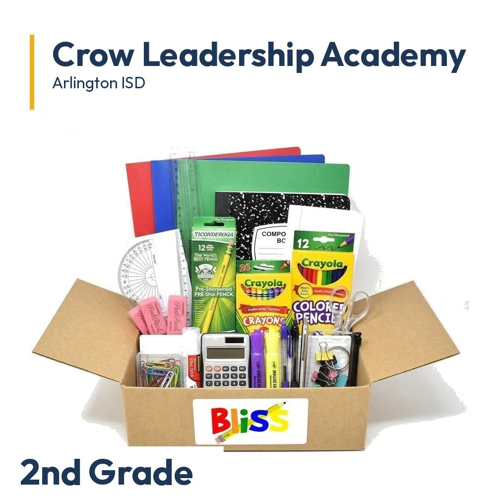 Crow Leadership Academy 2nd Grade School Supply Kit