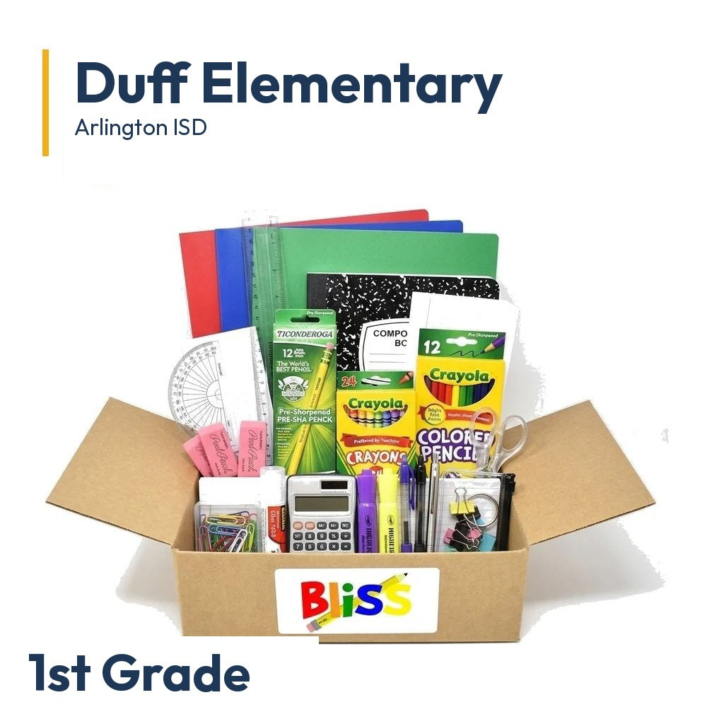 Duff Elementary 1st Grade School Supply Kit
