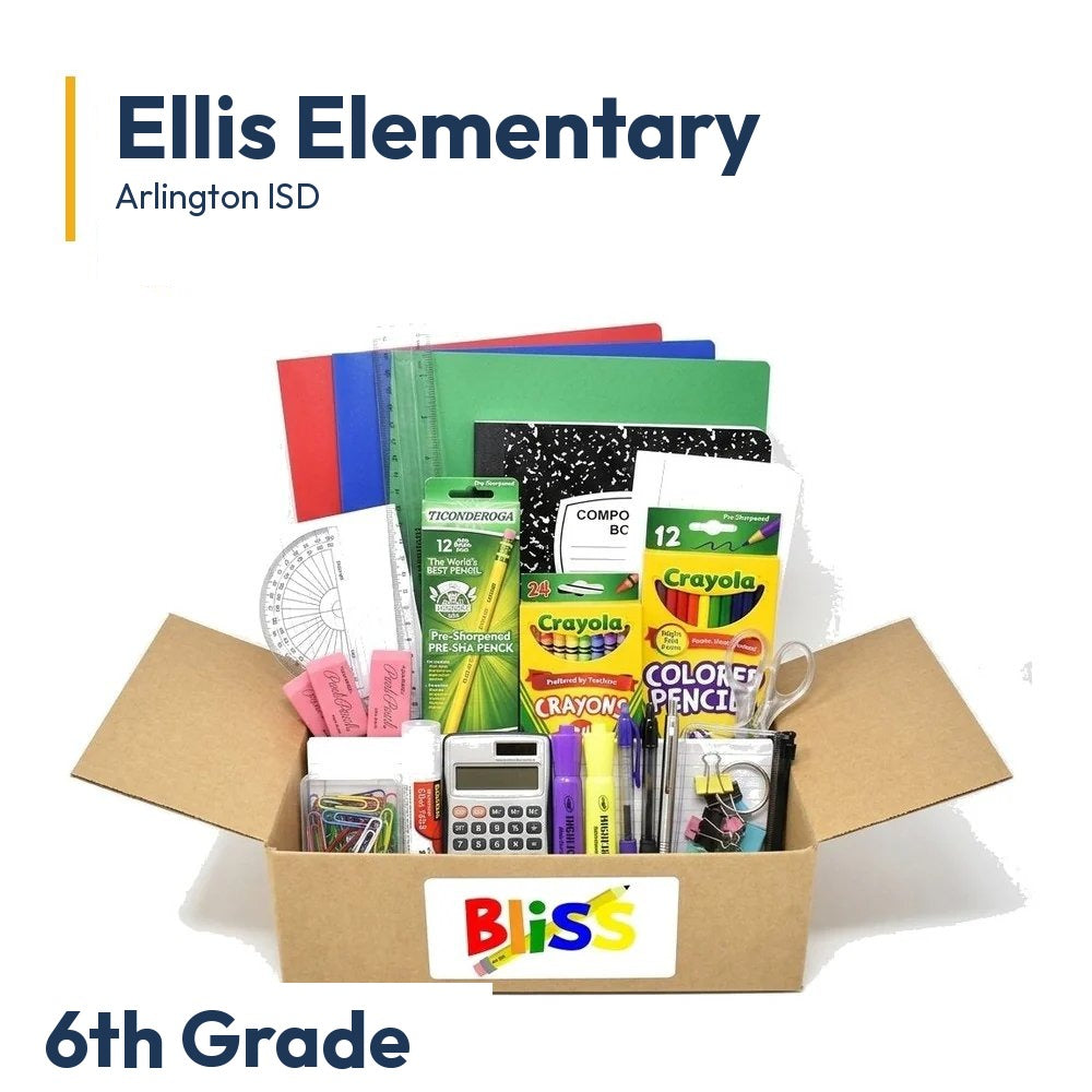 Ellis Elementary 6th Grade School Supply Kit