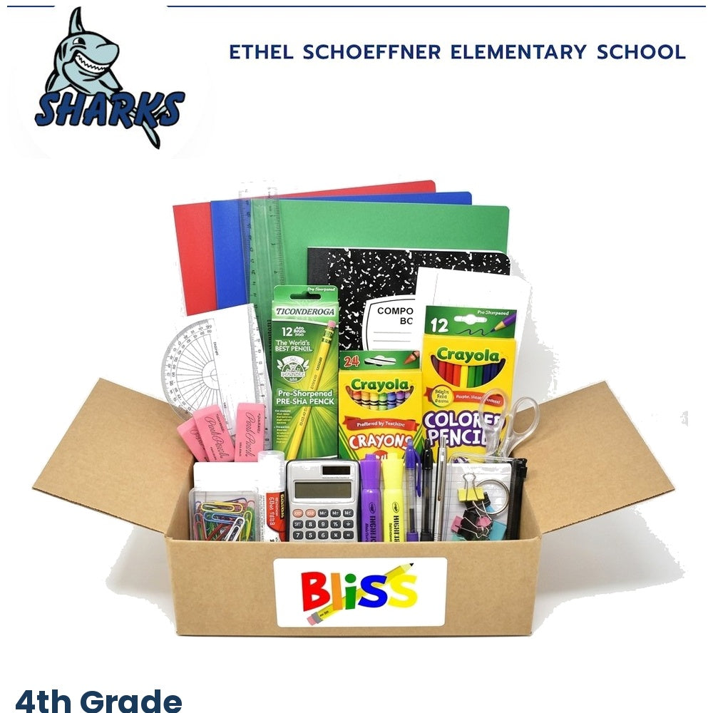 Ethel Schoeffner Elementary School 4th Grade School Supply Kit