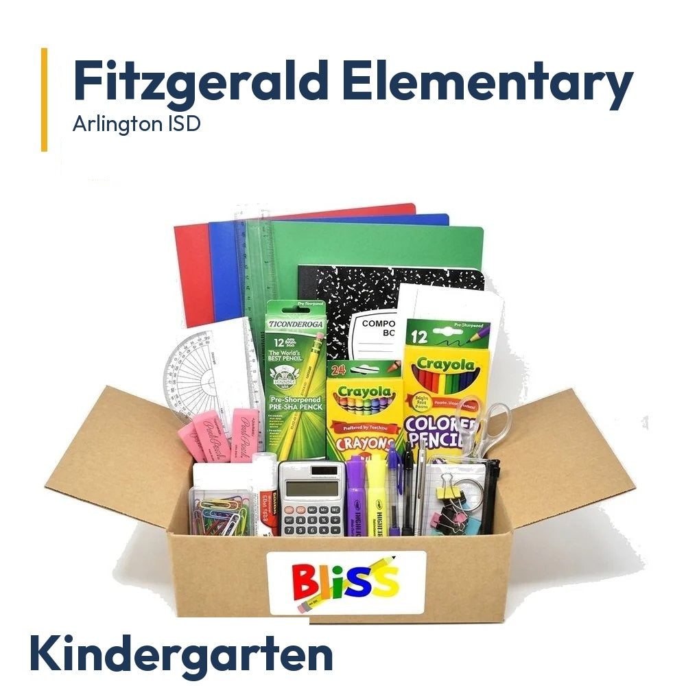 Fitzgerald Elementary Kindergarten School Supply Kit