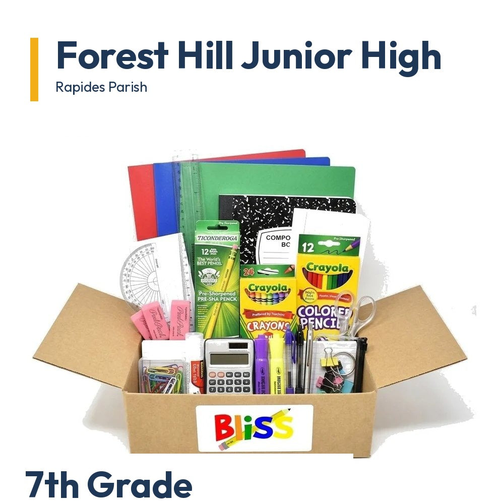 Forest Hill Junior High 7th Grade School Supply Kit