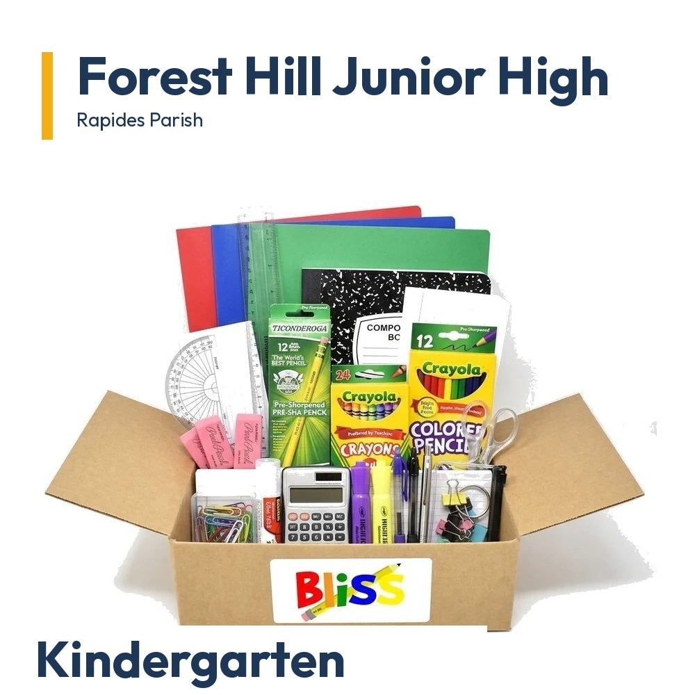 Forest Hill Junior High Kindergarten School Supply Kit