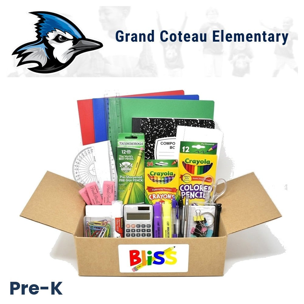 Grand Coteau Elementary School Pre-K School Supply Kit