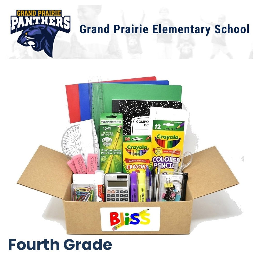 Grand Prairie Elementary School 4th Grade School Supply Kit