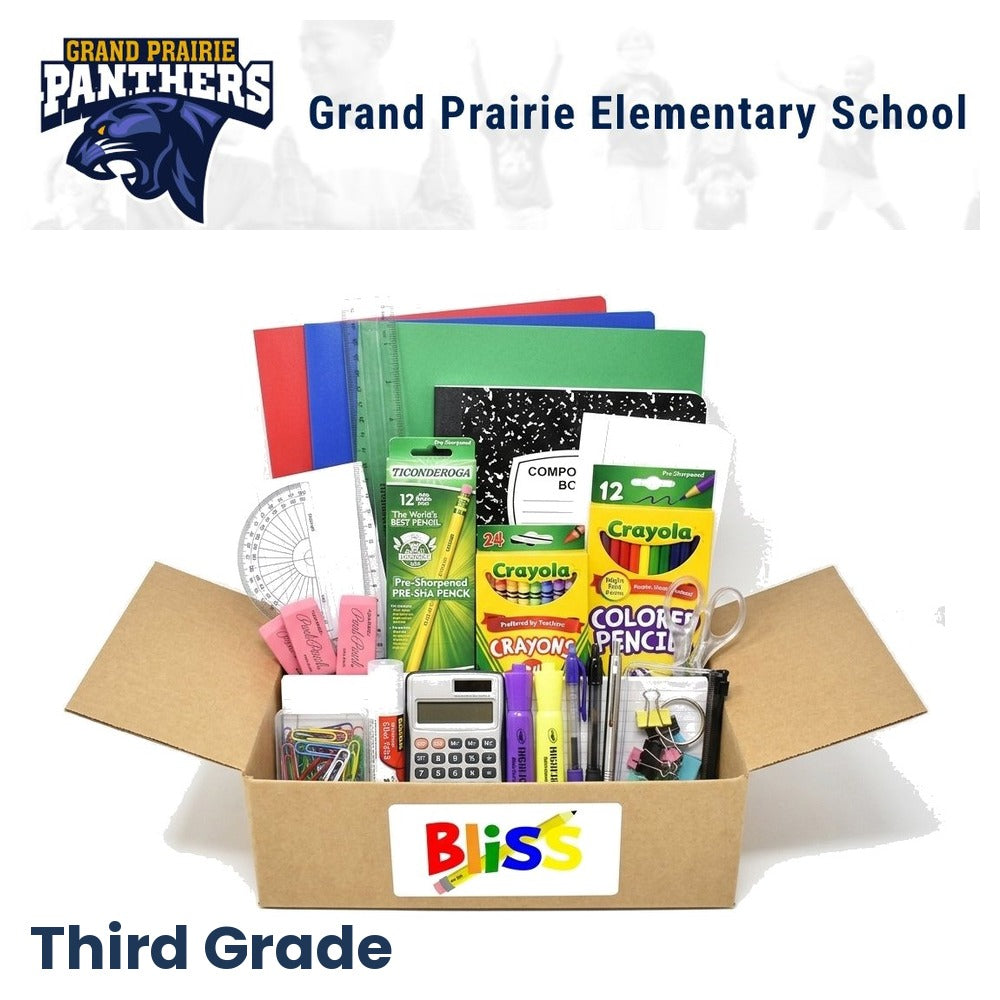 Grand Prairie Elementary School 3rd Grade School Supply Kit