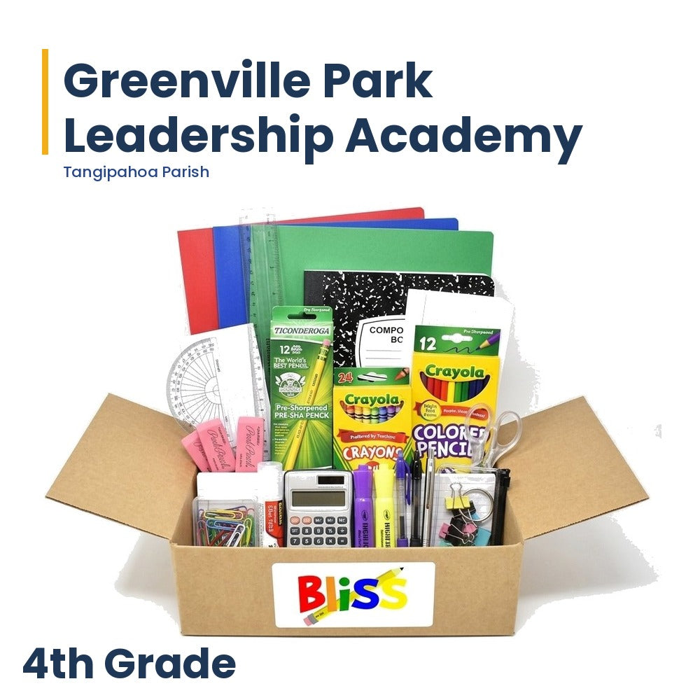Greenville Park Leadership Academy 4th Grade School Supply Kit
