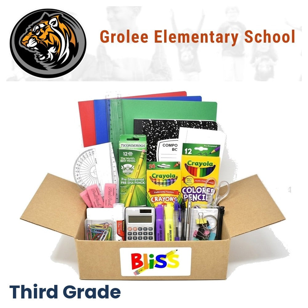 Grolee Elementary School 3rd Grade School Supply Kit
