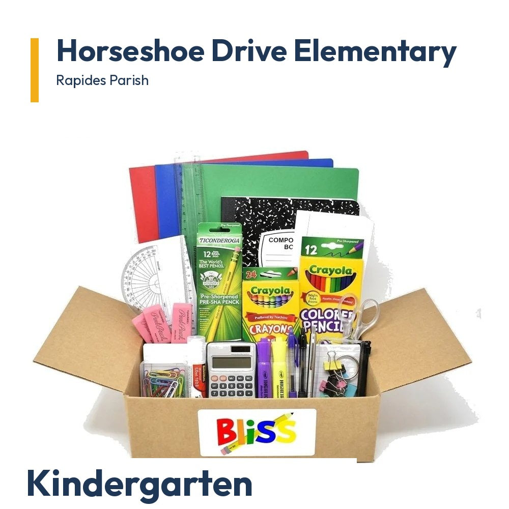 Horseshoe Drive Elementary Kindergarten School Supply Kit