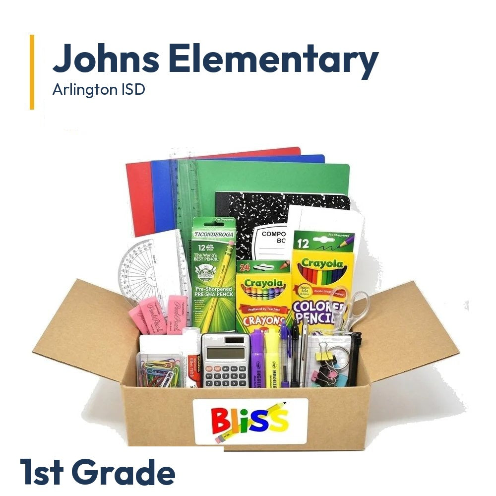 Johns Elementary 1st Grade School Supply Kit