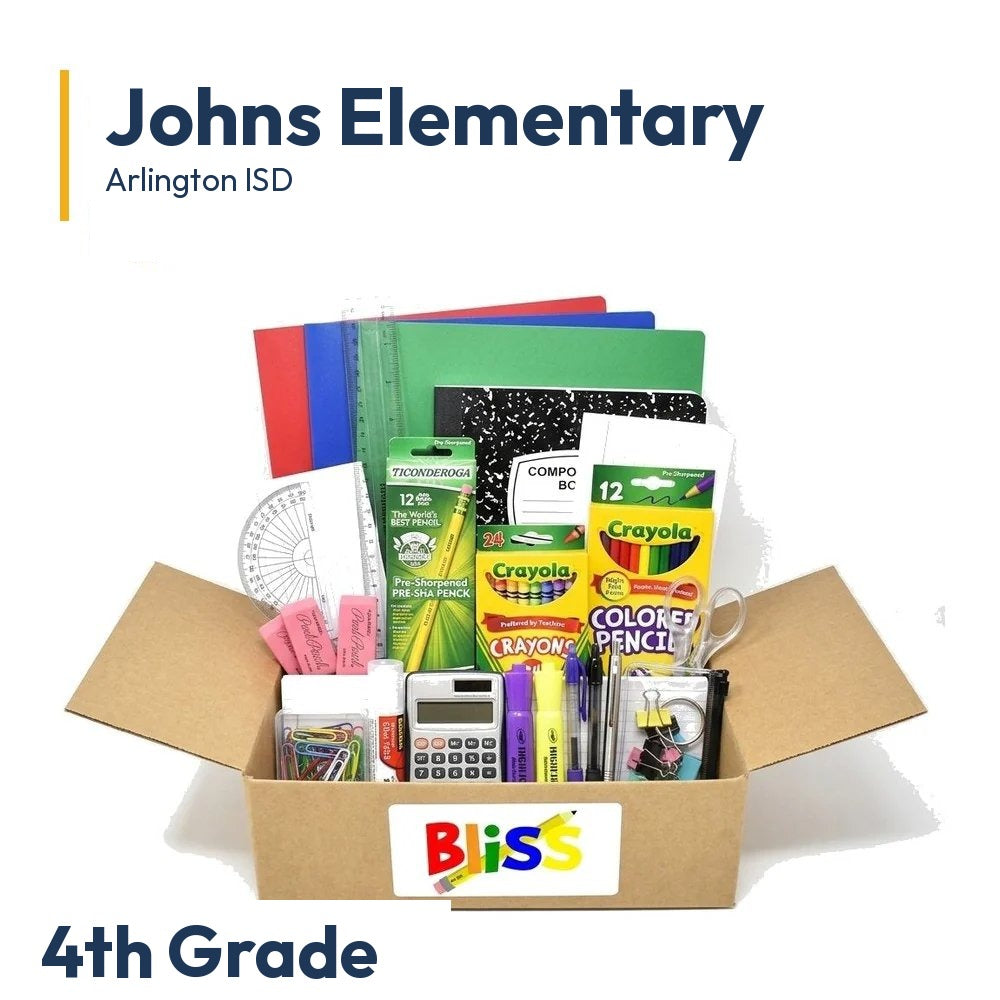 Johns Elementary 4th Grade School Supply Kit