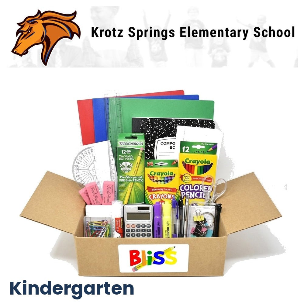 Krotz Springs Elementary School Kindergarten School Supply Kit