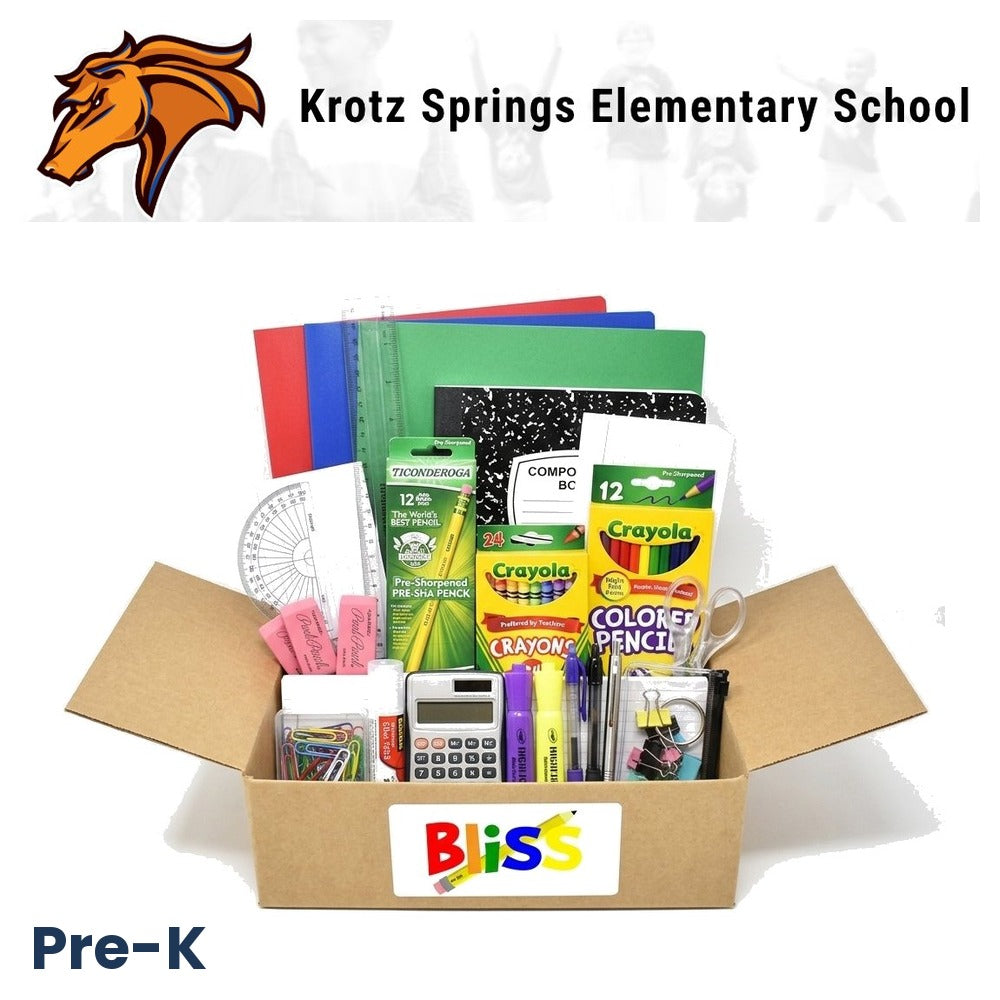 Krotz Springs Elementary School Pre-K School Supply Kit