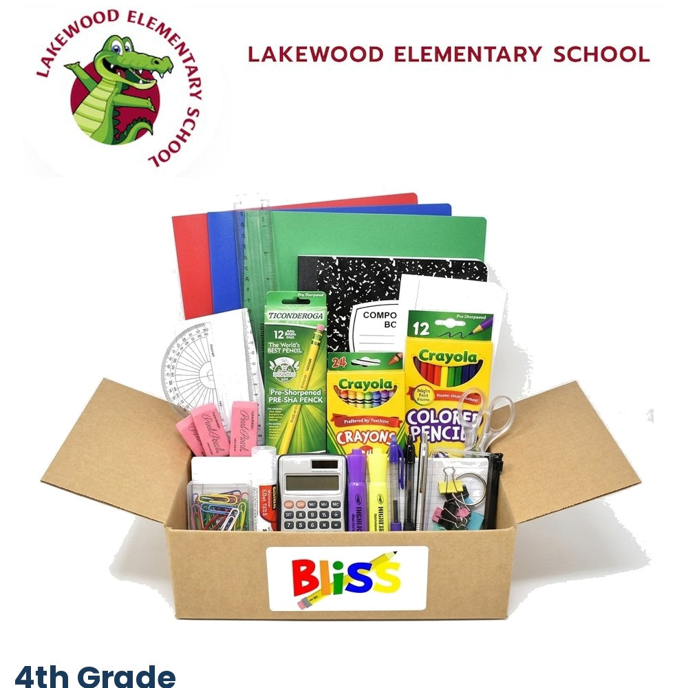 Lakewood Elementary School 4th Grade School Supply Kit