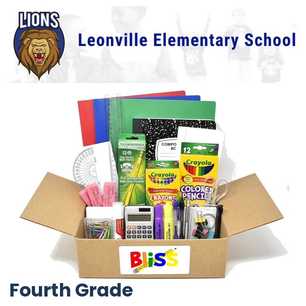 Leonville Elementary School 4th Grade School Supply Kit