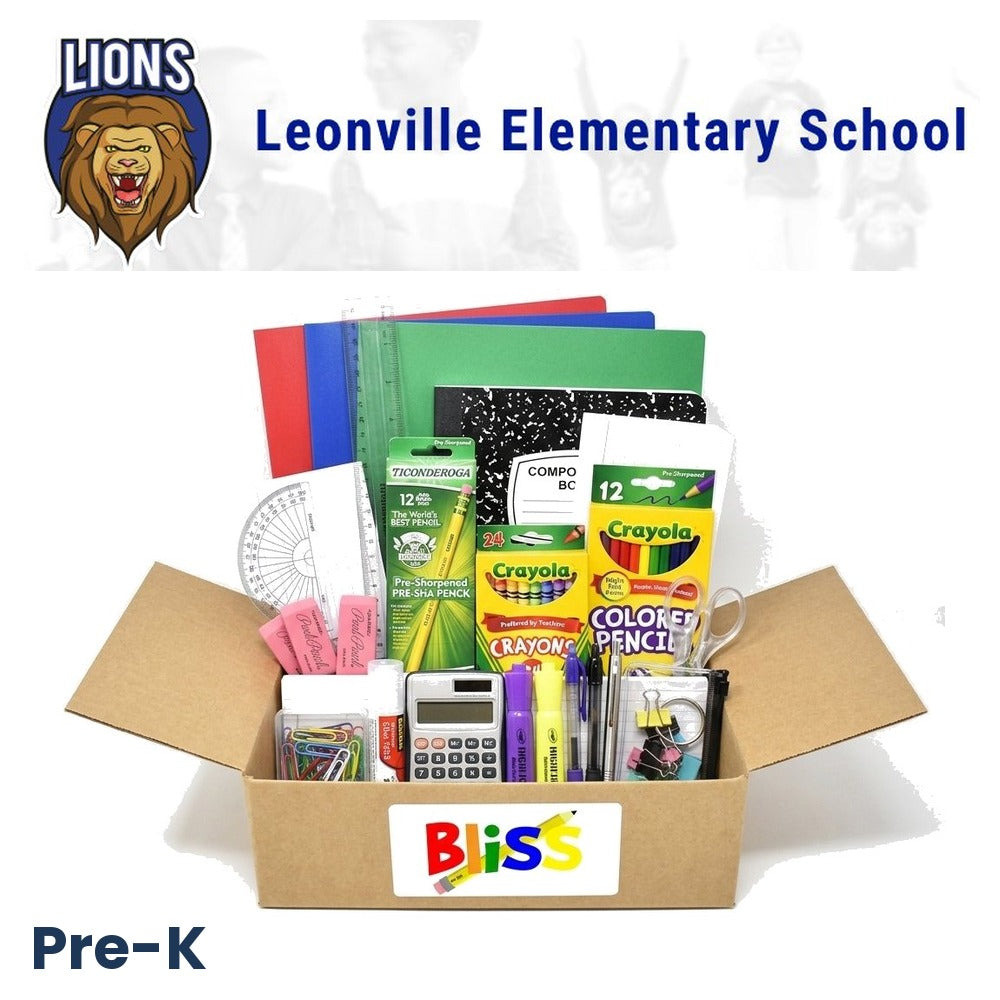 Leonville Elementary School Pre-K School Supply Kit