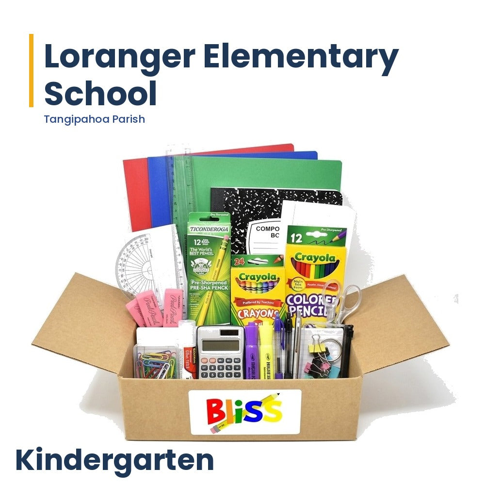 Loranger Elementary School Kindergarten School Supply Kit