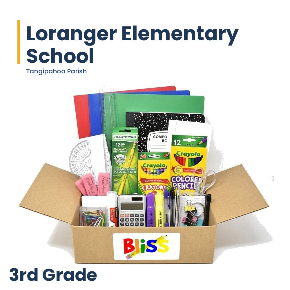 Loranger Elementary School 3rd Grade School Supply Kit