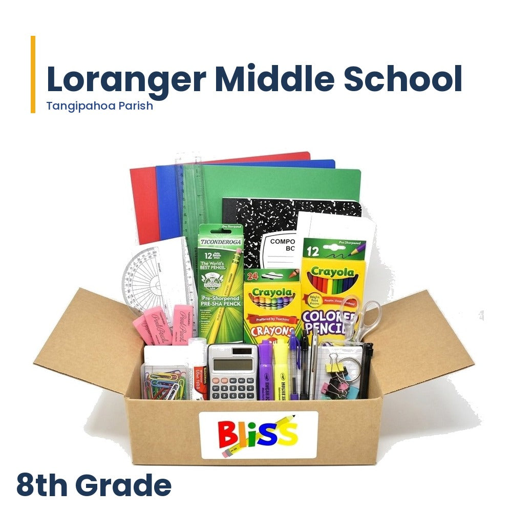 Loranger Middle School 8th Grade School Supply Kit
