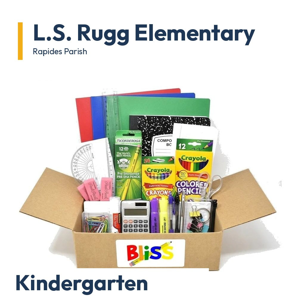 L.S. Rugg Elementary Kindergarten School Supply Kit