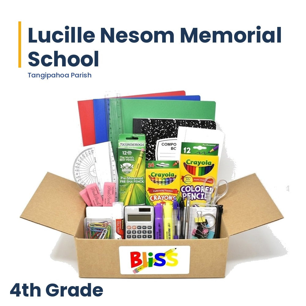 Lucille Nesom Memorial School 4th Grade School Supply Kit