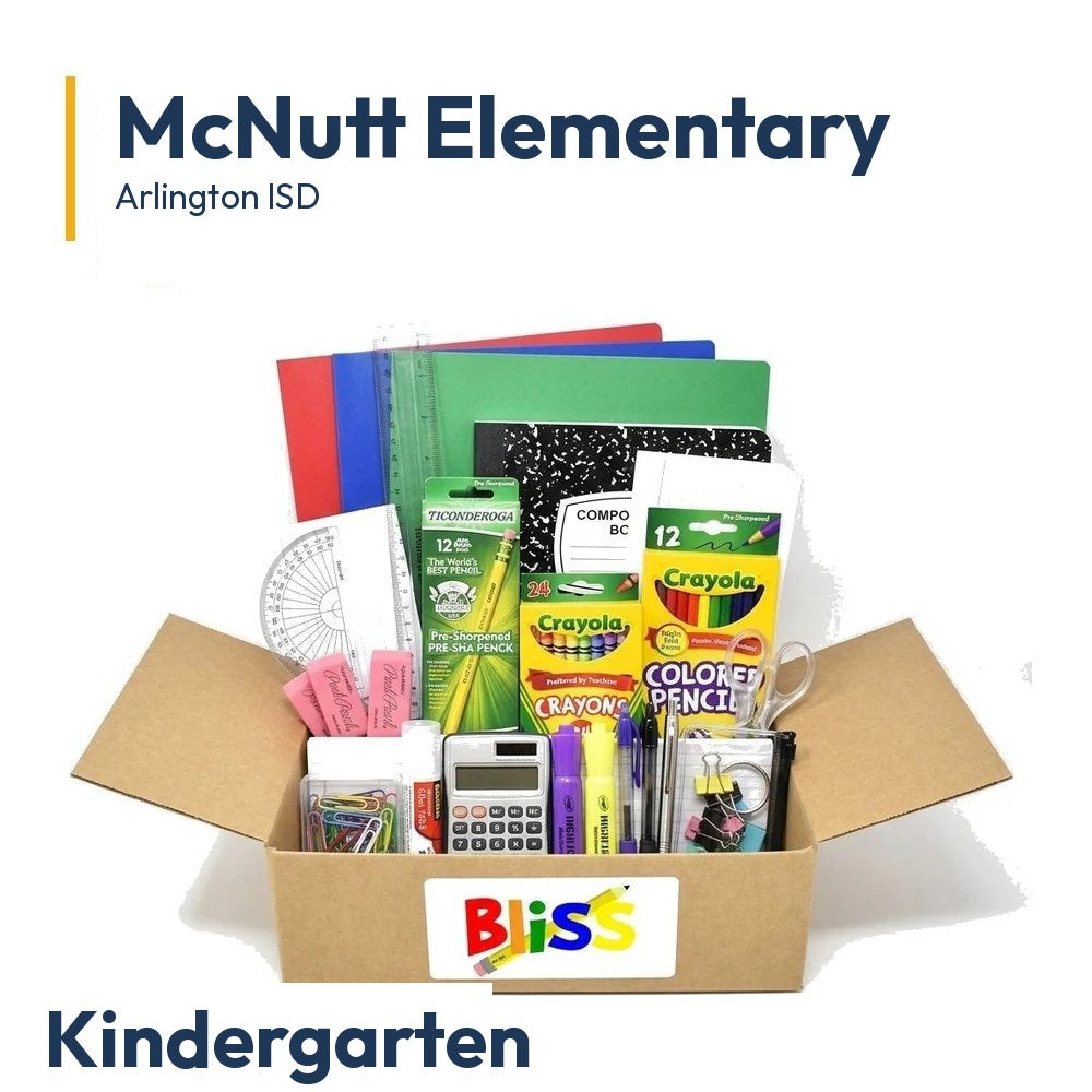 McNutt Elementary Kindergarten School Supply Kit