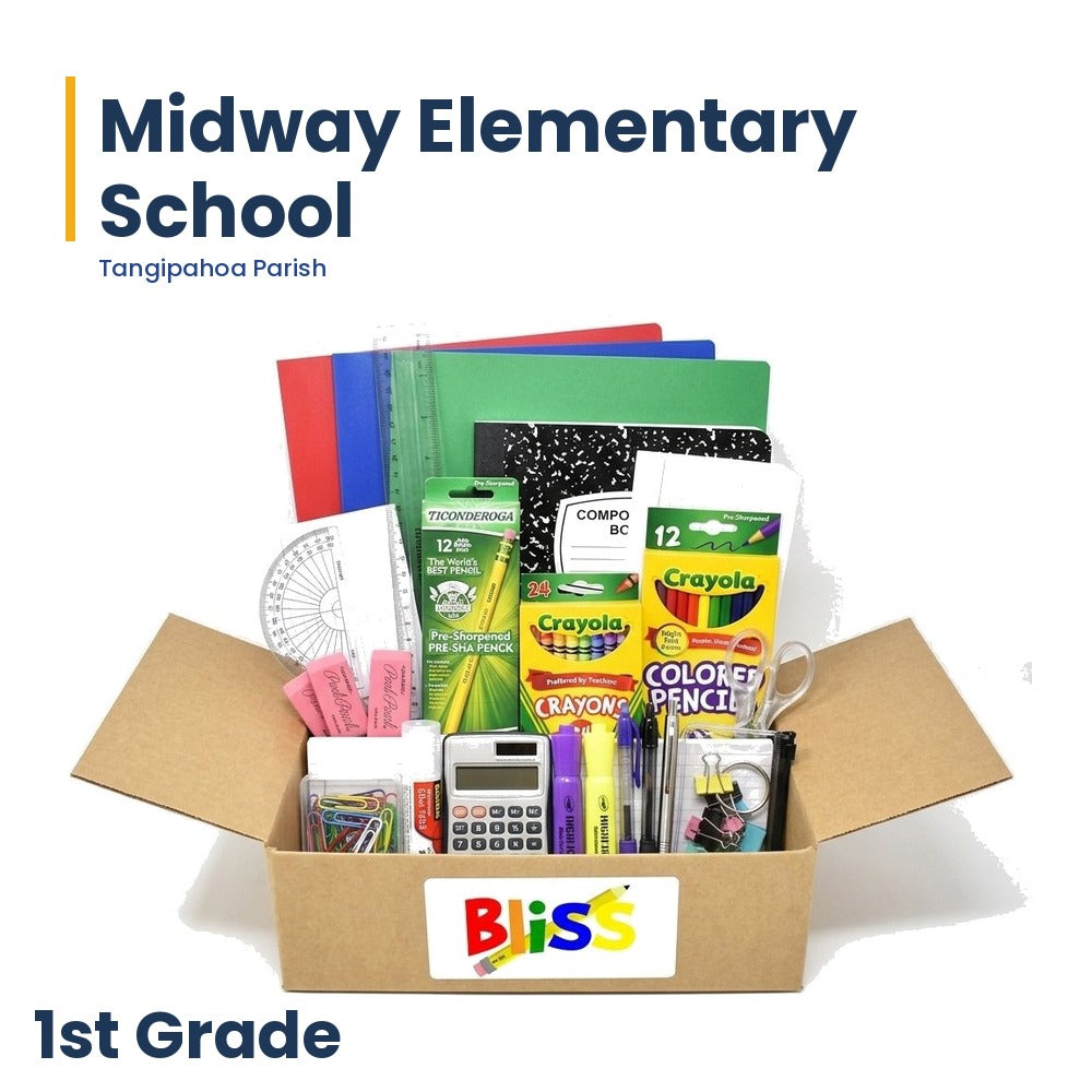 Midway Elementary School 1st Grade School Supply Kit