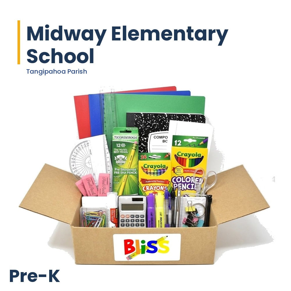 Midway Elementary School Pre-K School Supply Kit