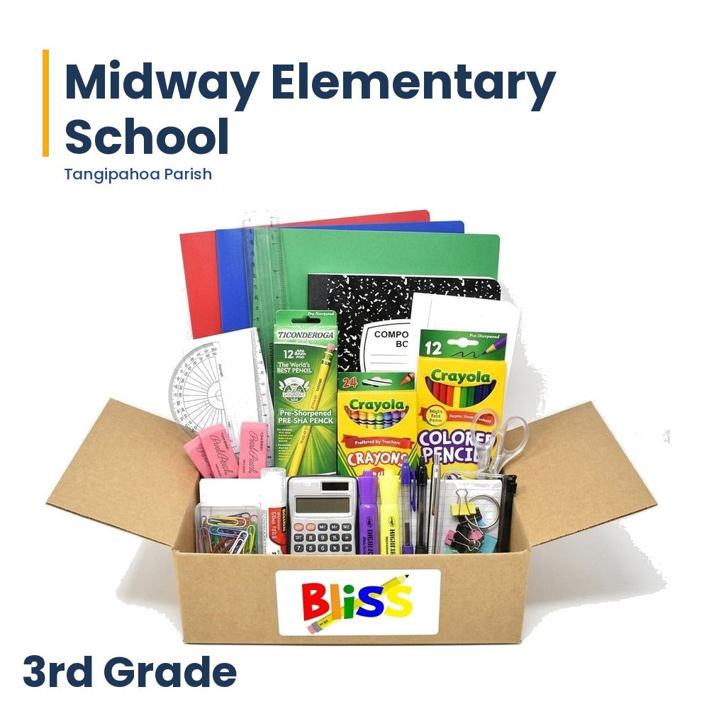 Midway Elementary School 3rd Grade School Supply Kit