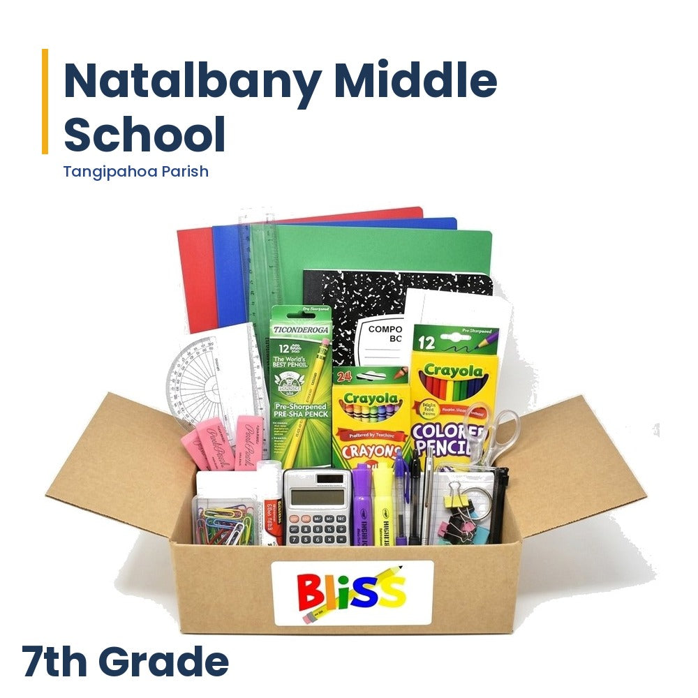 Natalbany Middle School 7th Grade School Supply Kit