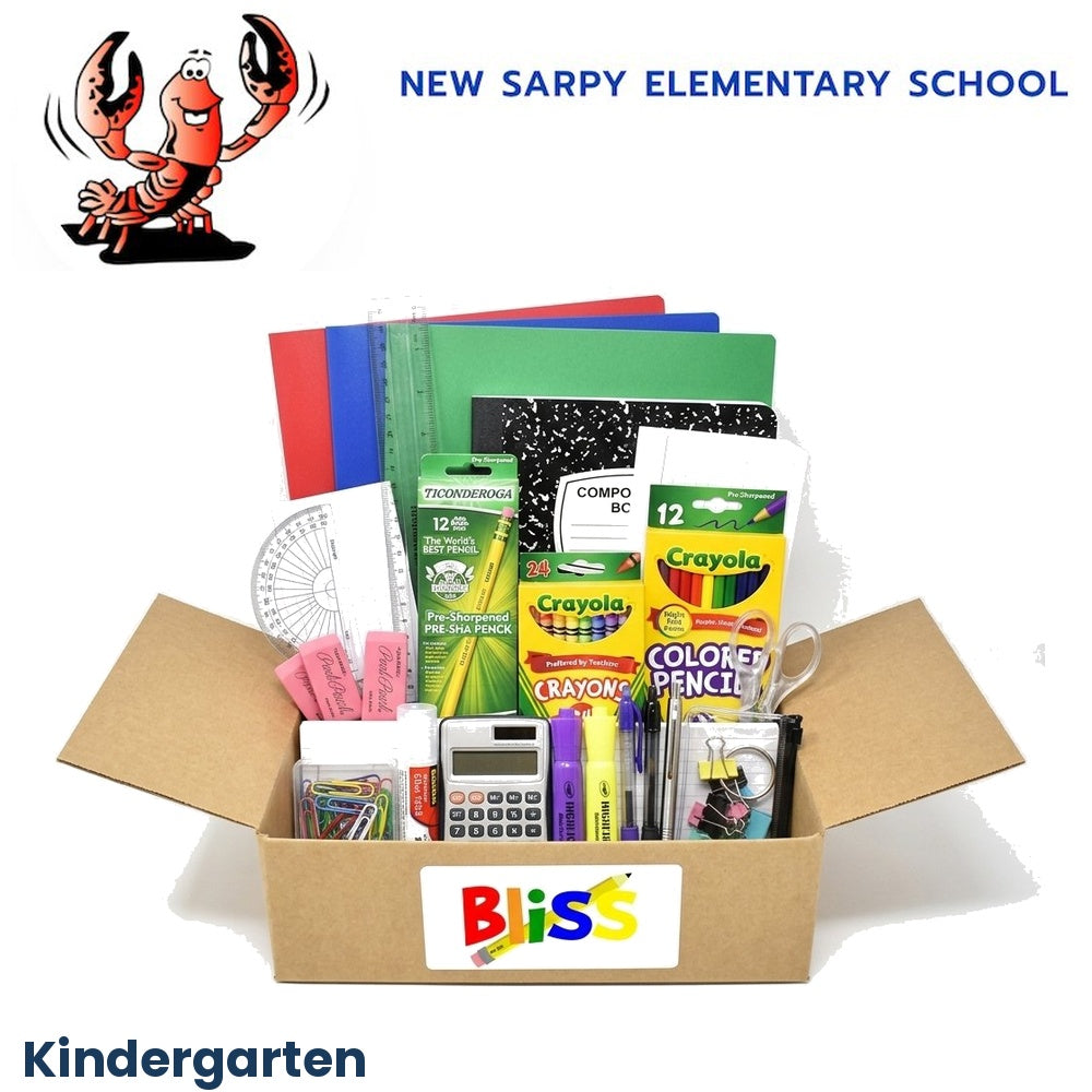 New Sarpy Elementary School Kindergarten School Supply Kit